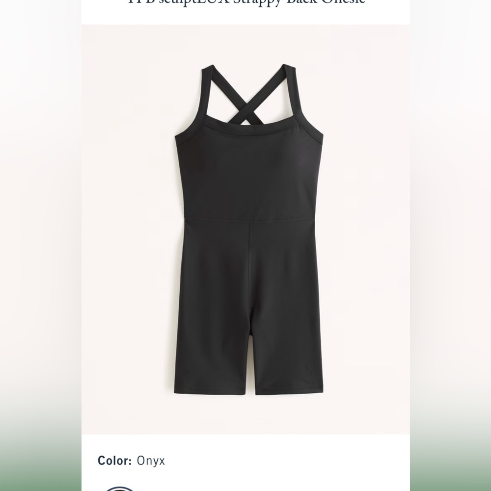 NWT Abercrombie - YPB SculptLux Strappy-Back Onesie